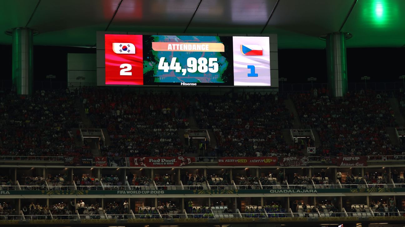 世界杯韩捷克战上座率风波 FIFA坚称4.5万数据准确